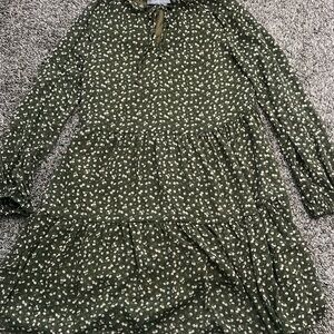 Greed floral dress